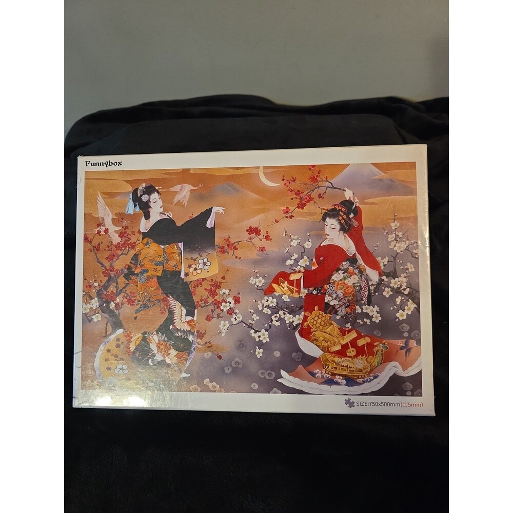 Funnybox 1000 Piece Wooden Puzzle Aisan Geisha Haruyo Morita - New Unopened